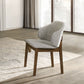 Oleia - Side Chair (Set of 2) - Chenille & Walnut