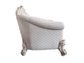 Vendome II - Loveseat With 4 Pillows - Two Tone Ivory Fabric & Antique Pearl