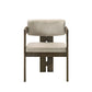 Destin - Side Chair - Light Gray Fabric & Walnut
