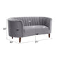 Millephri - Loveseat - Gray Velvet