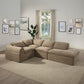 Almano - Modular Wedge - Light Brown Chenille