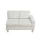 Ainehome Beige Flannel 4-Piece Modular Sofa Set