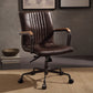 Joslin - Office Chair - Distress Chocolate Top Grain Leather