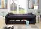 Ebony Adjustable Sofa with Hidden Storage and USB Ports