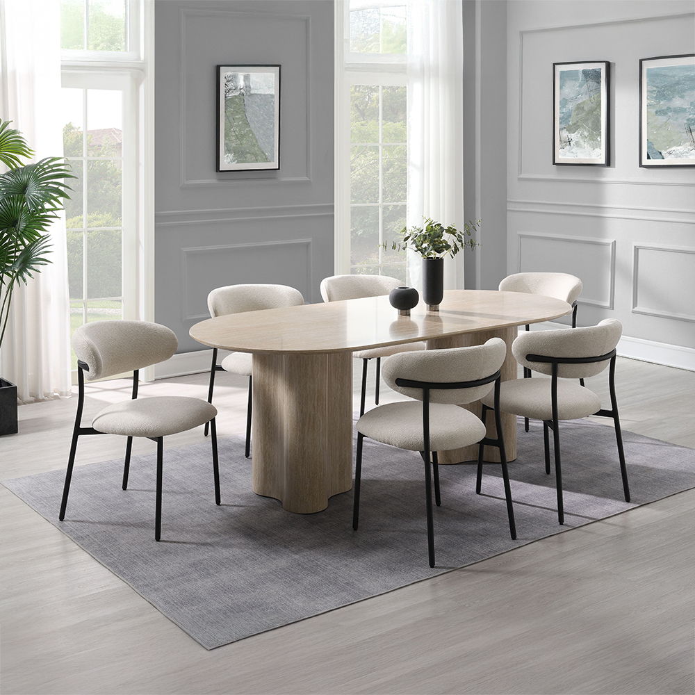 Jirina - Side Chair (Set of 2) - Beige Chenille