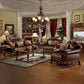 Dresden - Sofa - Bone PU & Gold Patina