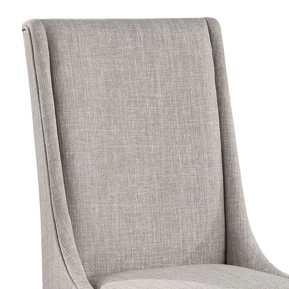 Hollyn - Side Chair (Set of 2) - Gray Linen & White