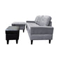 3-Piece Sofa Set with Double Spring Structure - Grey & Brown image 5