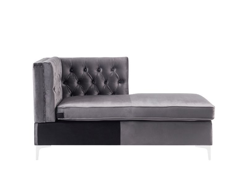 Jaszira - Modular Chaise - Gray Velvet