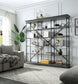 Rukia - 84" Bookshelf - Gray & Black