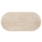Leonardo - Dining Table - Travertine Top & Dark Oak