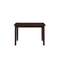 Ingeborg - 5 Piece Dining Set - Black Synthetic Leather & Espresso