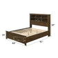 Merrilee II - Queen Bed With Storage - Oak