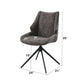 Malika - Side Chair With Swivel (Set of 2) - Brown Chenille