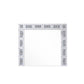 Noralie - 28" X 32" Accent Mirror - Mirrored & Faux Diamonds