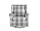 Patli - Swivel Chair With Glider - Gray Fabric