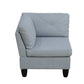 Ainehome Grey Flannel 4-Piece Modular Sofa Set