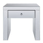 Noralie - 24" Square End Table - Mirrored & Faux Diamonds