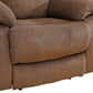 Ainehome Cinema 3-Piece Plush Brown Microfiber Reclining Sofa Set