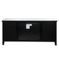 Noralie - 59" X 16" TV Stand With Fireplace - Mirrored & Faux Diamonds