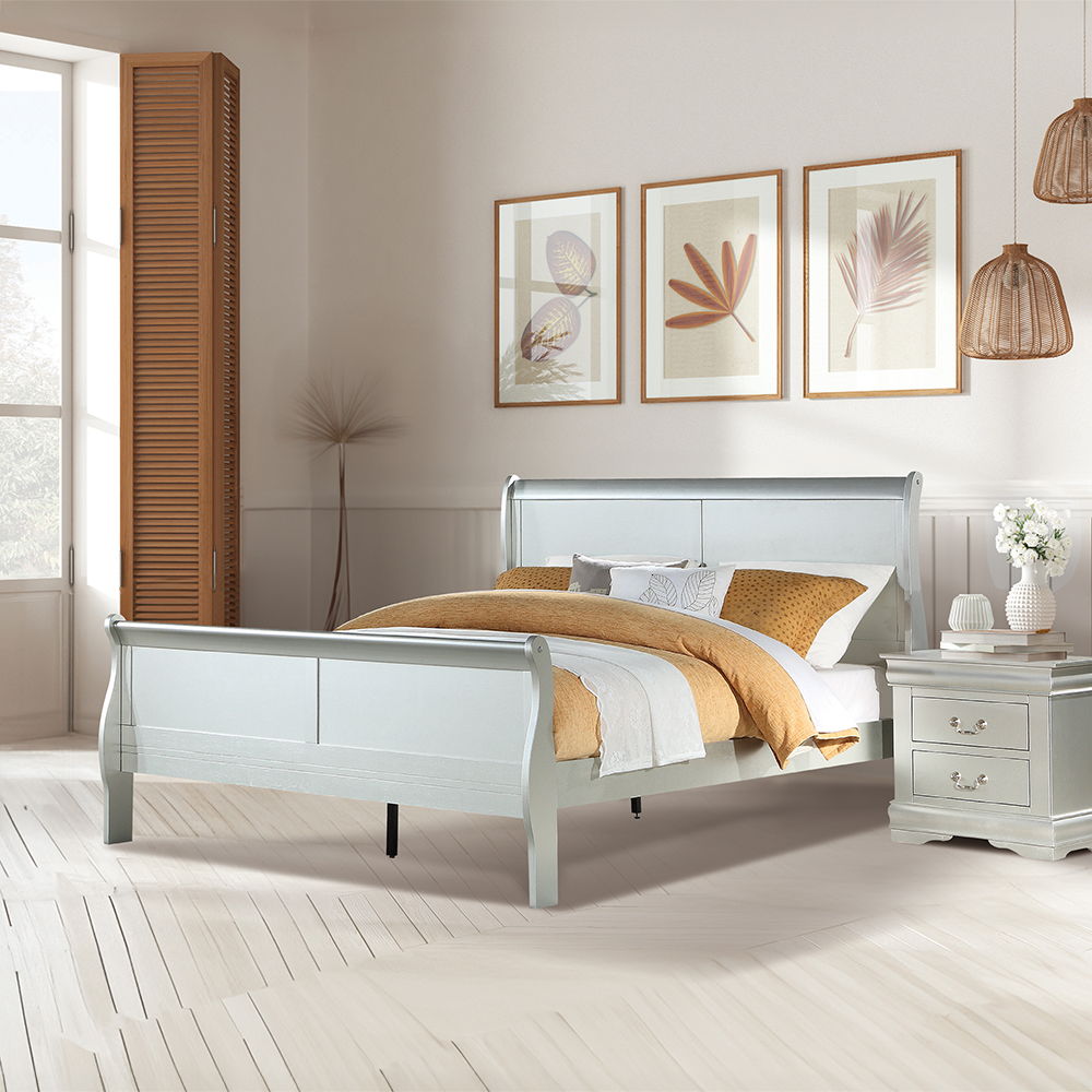Louis Philippe - Twin Bed - Platinum