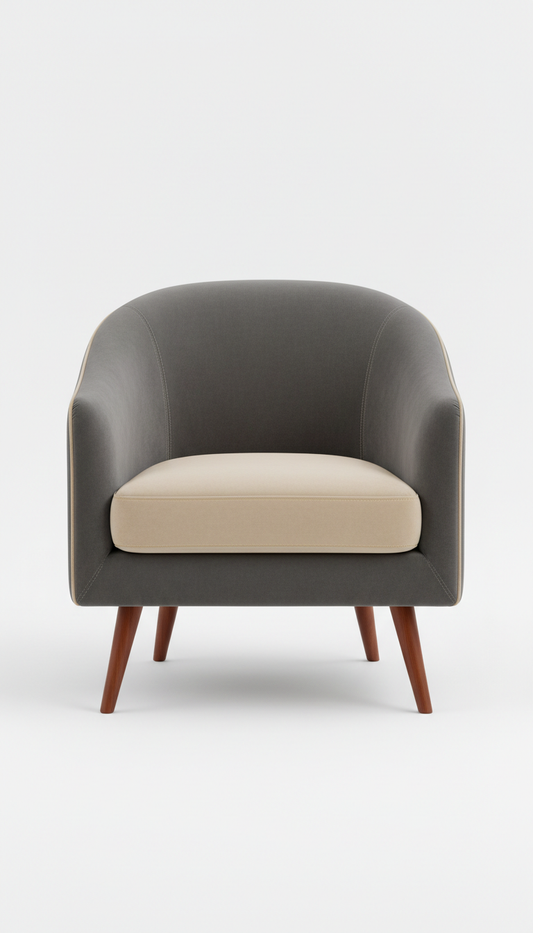 Arched Velvet Accent Chair