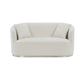 Odette - Loveseat With 2 Pillows - Beige Chenille