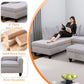 Ainehome 97.5" Wide Grey White Flannel 3-Piece Sofa Living Room Sofa Set