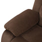 Ainehome Grandview 5-Seat Reclining Sectional Sofa in Plush Brown Microfiber