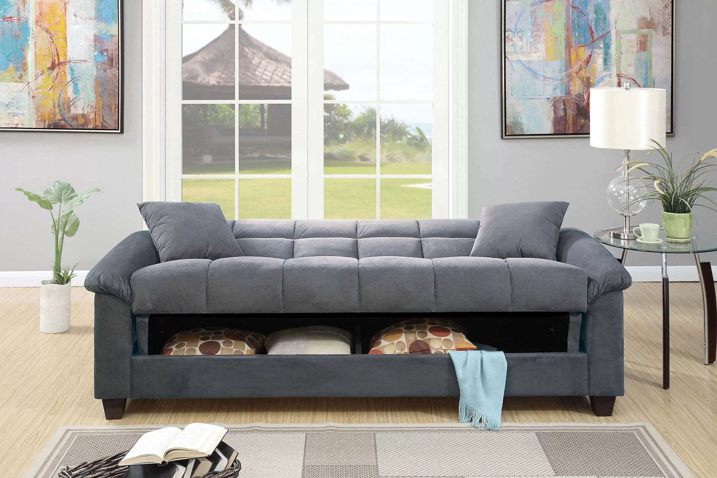 Gray Adjustable Sofa