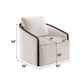 Lenora - Accent Chair With Swivel - Beige Chenille