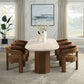 Leonardo - Arm Chair (Set of 2) - Brown Linen