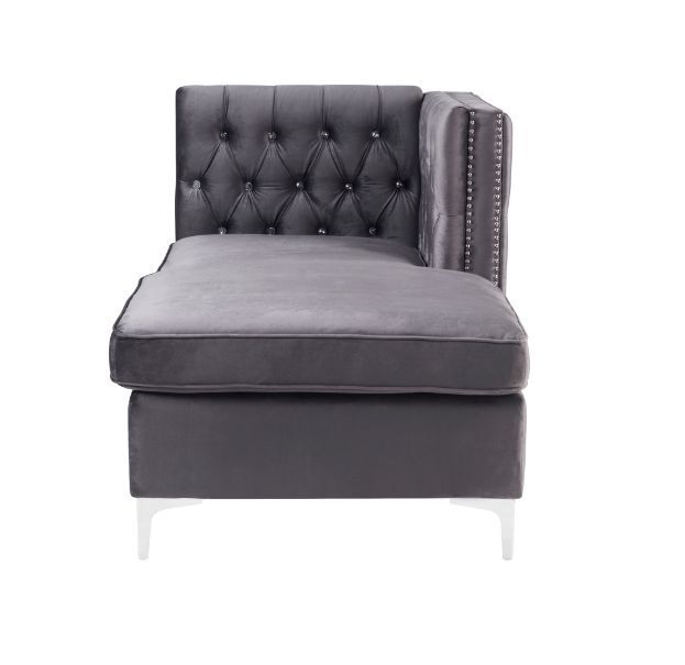 Jaszira - Modular Chaise - Gray Velvet