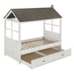 Tree House II - Twin Bed - Weathered White & Washed Gray