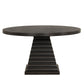 Plateau - 54" Round Dining Table - Top & Base - Rustic Espresso