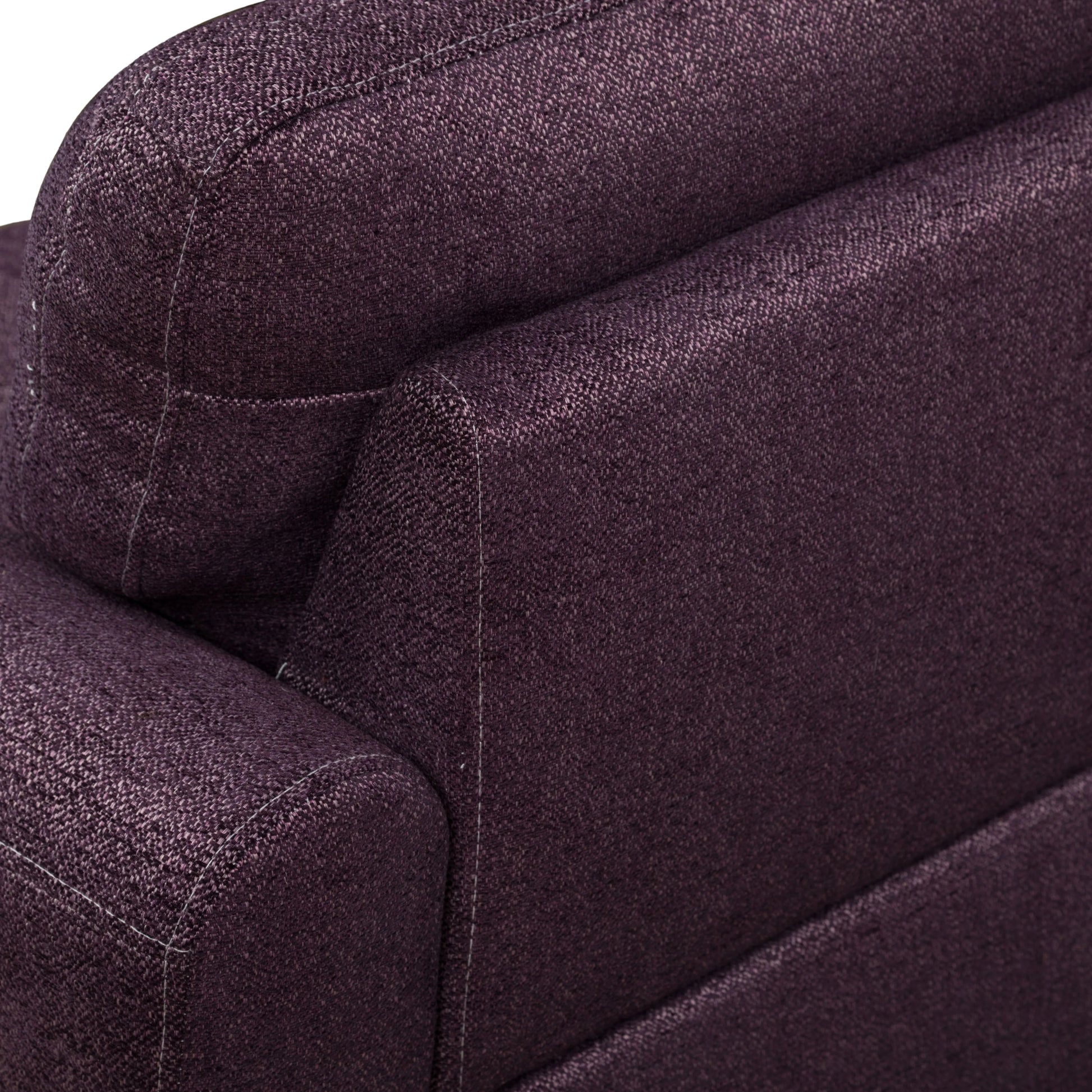 Ainehome 97.5" Wide Amaranth Linen L-Shaped Living Room Sectional Sofa Set