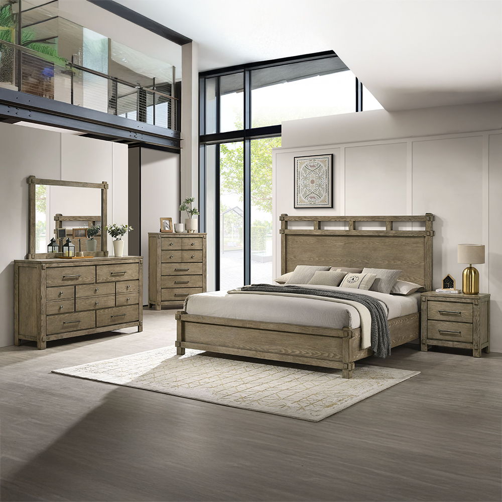Colton - Nightstand - Antique White Oak