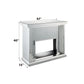 Nysa - 40" Fireplace - Mirrored & Faux Crystals