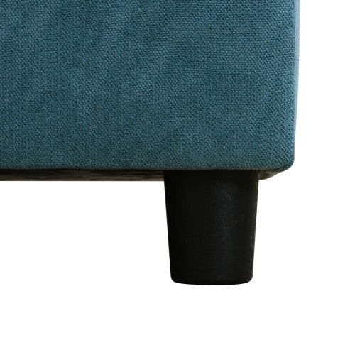 Ainehome 83.6" Green Flannelette L-Shape Convertible Sofabed w/ Storage