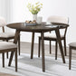 Rex - 48" Round Dining Table - Walnut Brown