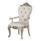 Gorsedd - Arm Chair (Set of 2) - Cream Fabric & Golden Ivory