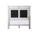 Varian - Twin Bed - Burgundy Velvet, Silver & Mirrored