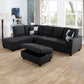 Black Grey sectional
