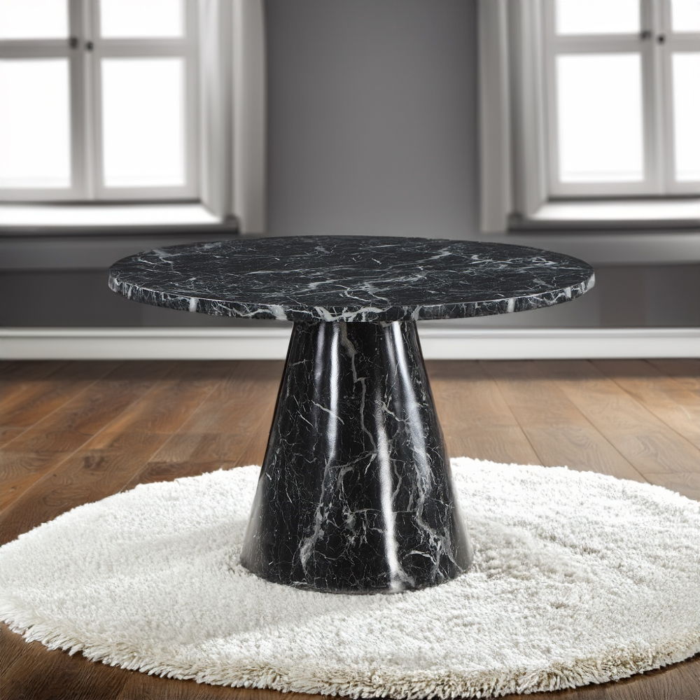 Hollis - Dining Table With Engineered Stone Top - Engineered Stone