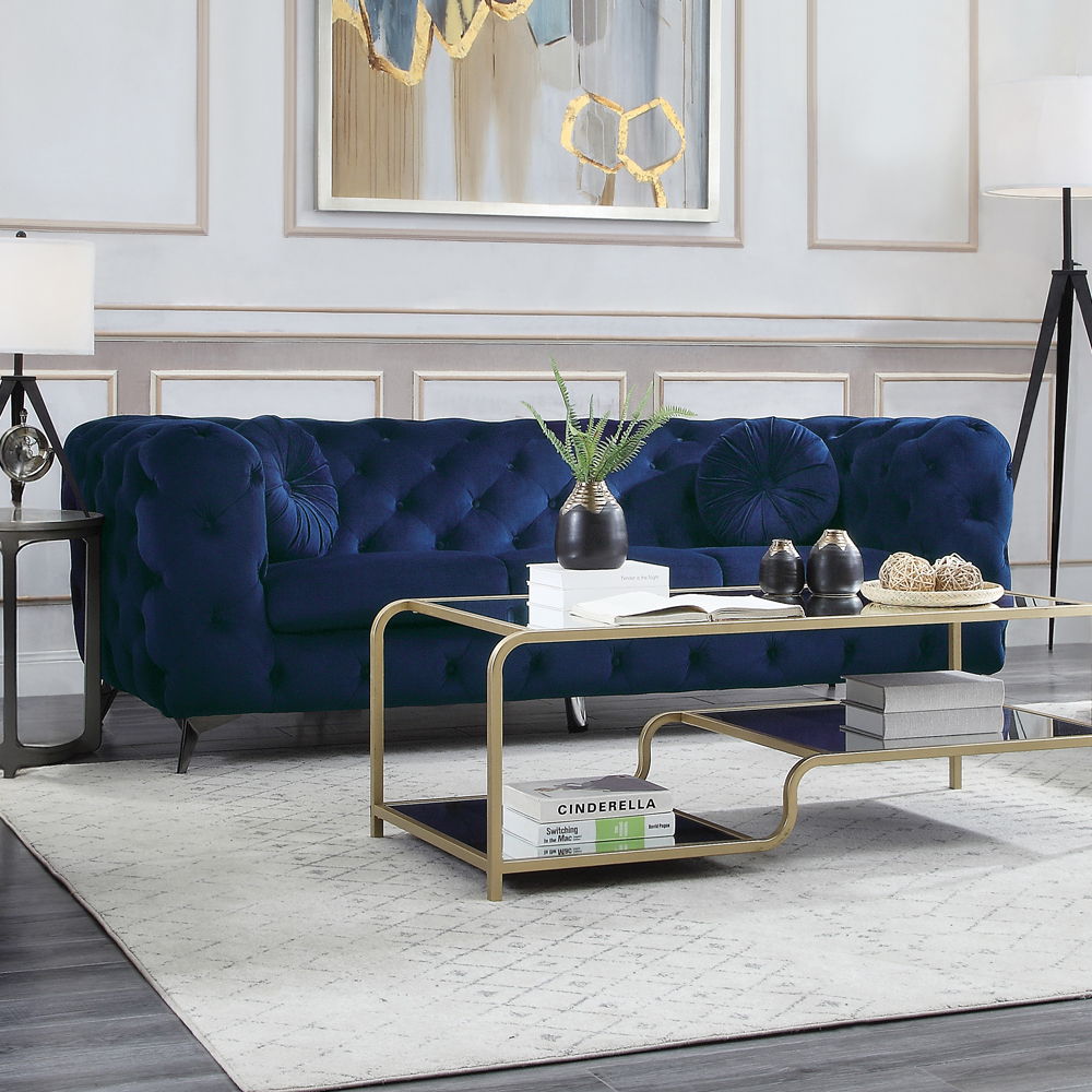 Atronia - Sofa - Blue Velvet
