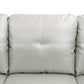 Ainehome 97" Wide Silver Green Faux Leather L-Shaped Living Room Sectional Sofa Set