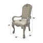 Dresden - Synthetic Leather Arm Chair (Set of 2) - Bone White