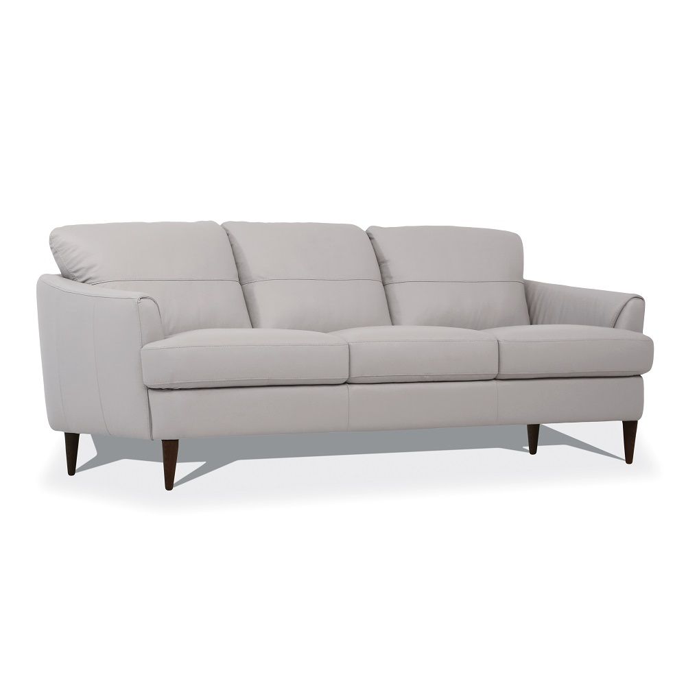 Helena - Sofa - Pearl Gray Leather