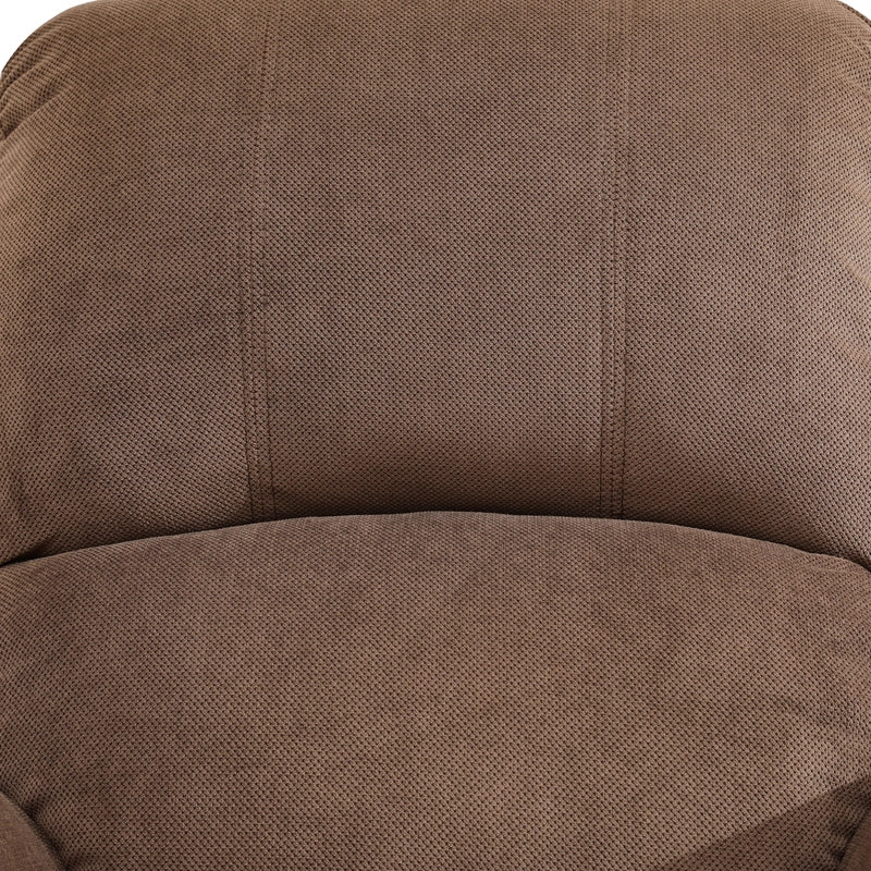 Ainehome Cinema 3-Piece Plush Brown Microfiber Reclining Sofa Set