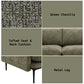 Dalton - Sofa With 2 Pillows - Green